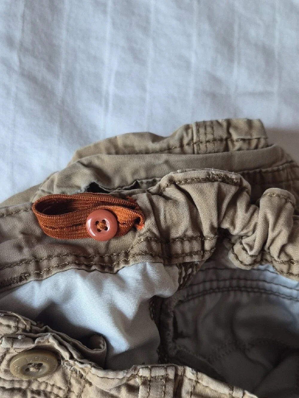 Boys' Tan Cargo Shorts - Multi Pocket Casual